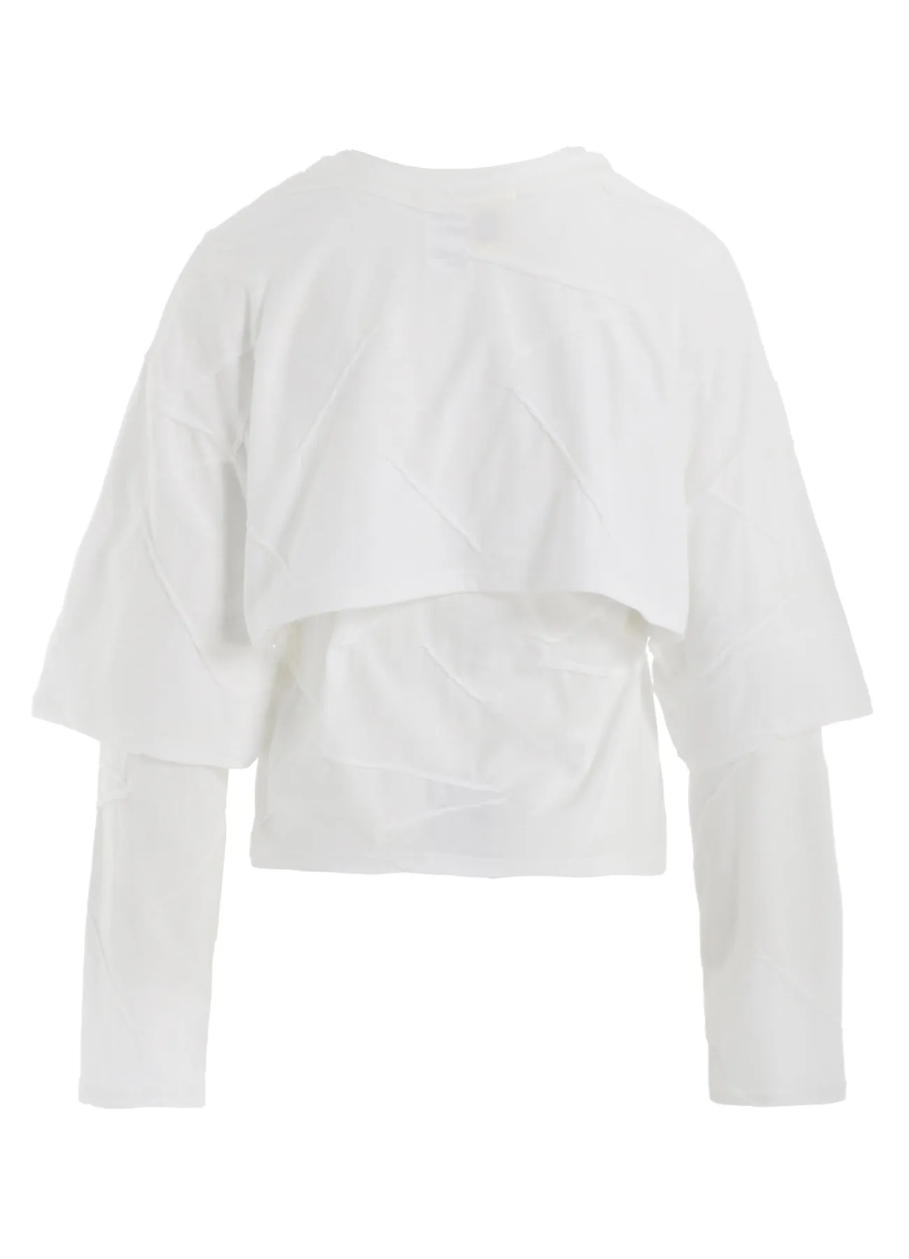 TUCK JACQUARD LAYERED SEPARATE LONG SLEEVE T-SHIRT sold by Yohji Yamamoto product image thumbnail 5