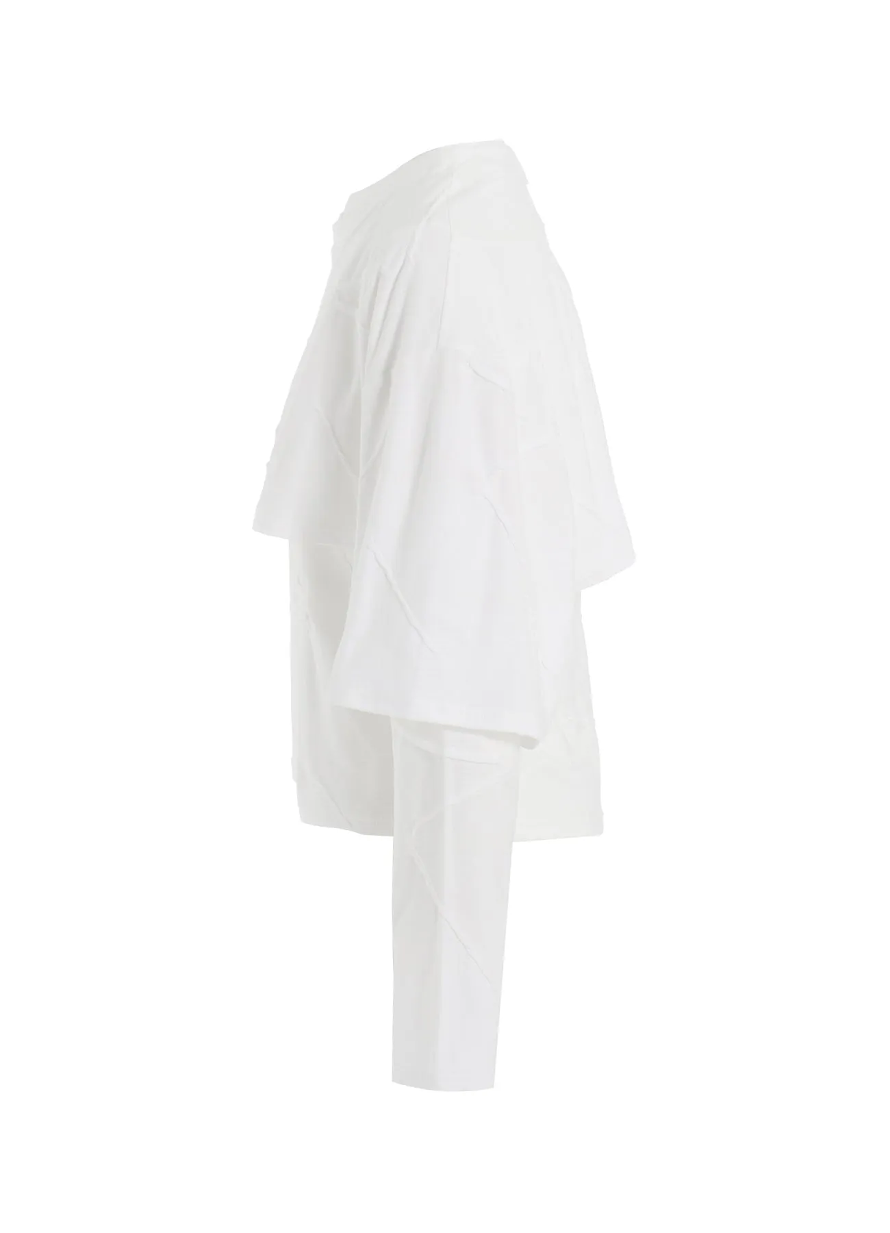 TUCK JACQUARD LAYERED SEPARATE LONG SLEEVE T-SHIRT sold by Yohji Yamamoto product image thumbnail 4