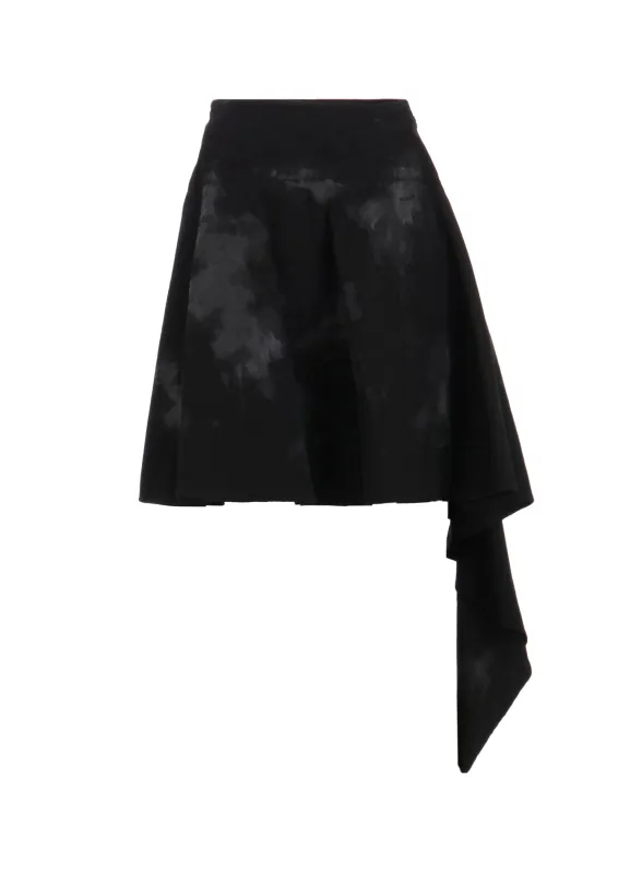 PAINTED DENIM FLARED SHORT SKIRT sold by Yohji Yamamoto