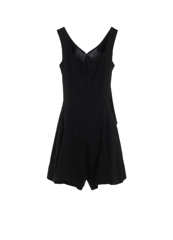 HARD TWIST GABARDINE BACK RIBBON SHORT OVEALLS sold by Yohji Yamamoto