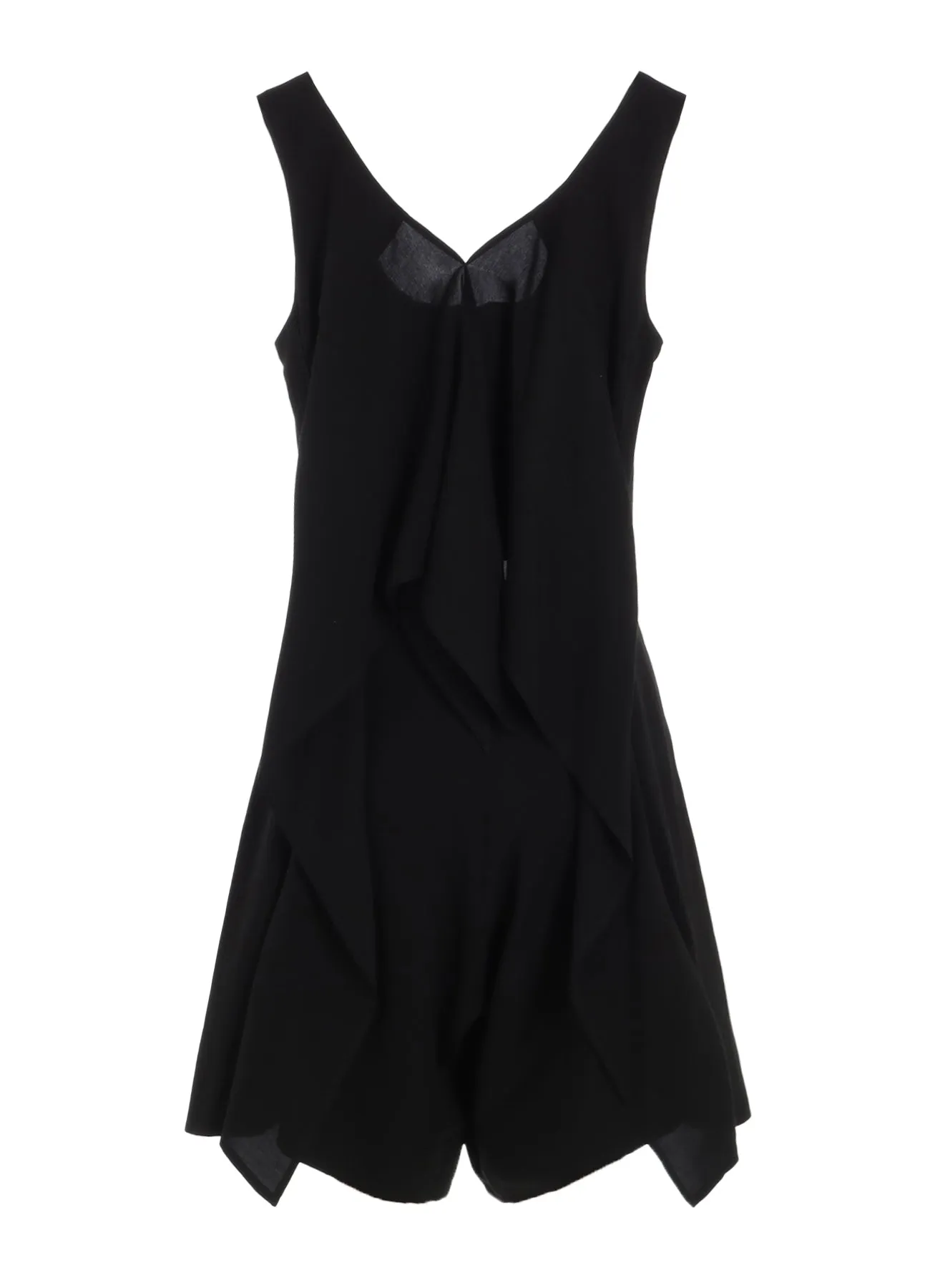 HARD TWIST GABARDINE BACK RIBBON SHORT OVEALLS sold by Yohji Yamamoto product image thumbnail 3