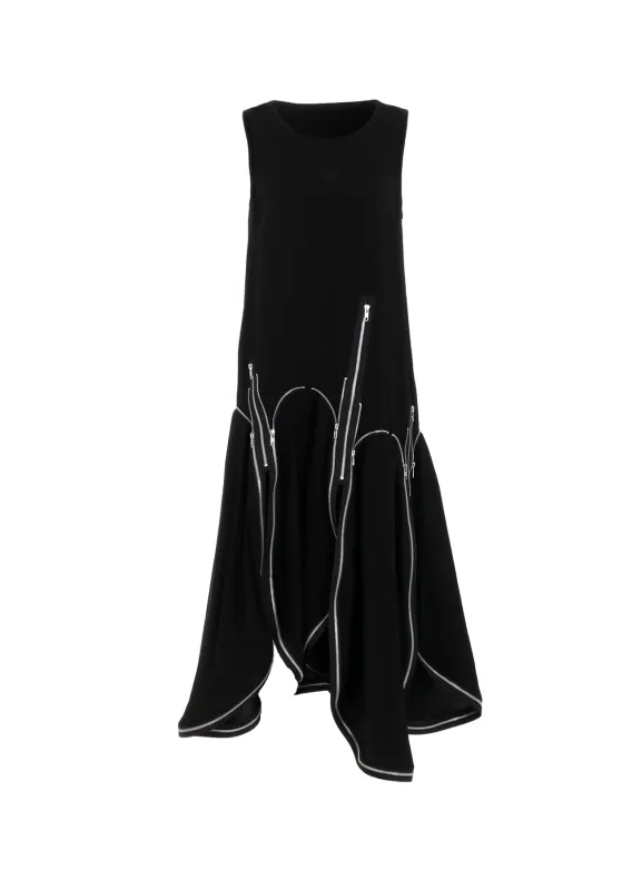 HARD TWIST GABARDINE ZIP DRESS sold by Yohji Yamamoto