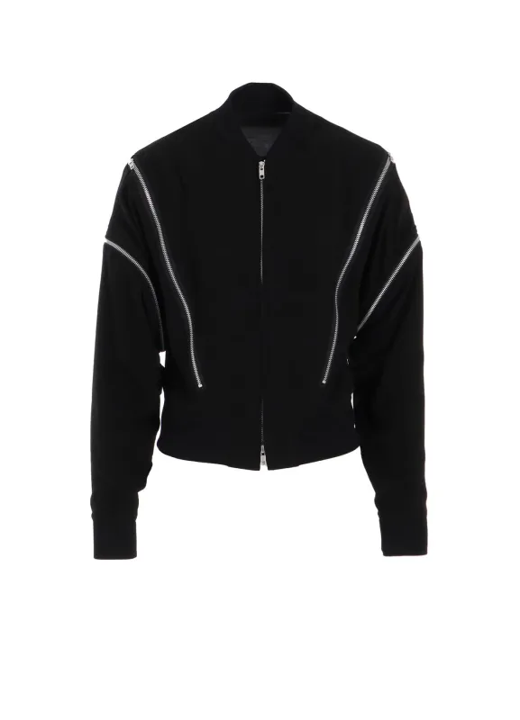 HARD TWIST GABARDINE ZIP BLOUSON sold by Yohji Yamamoto