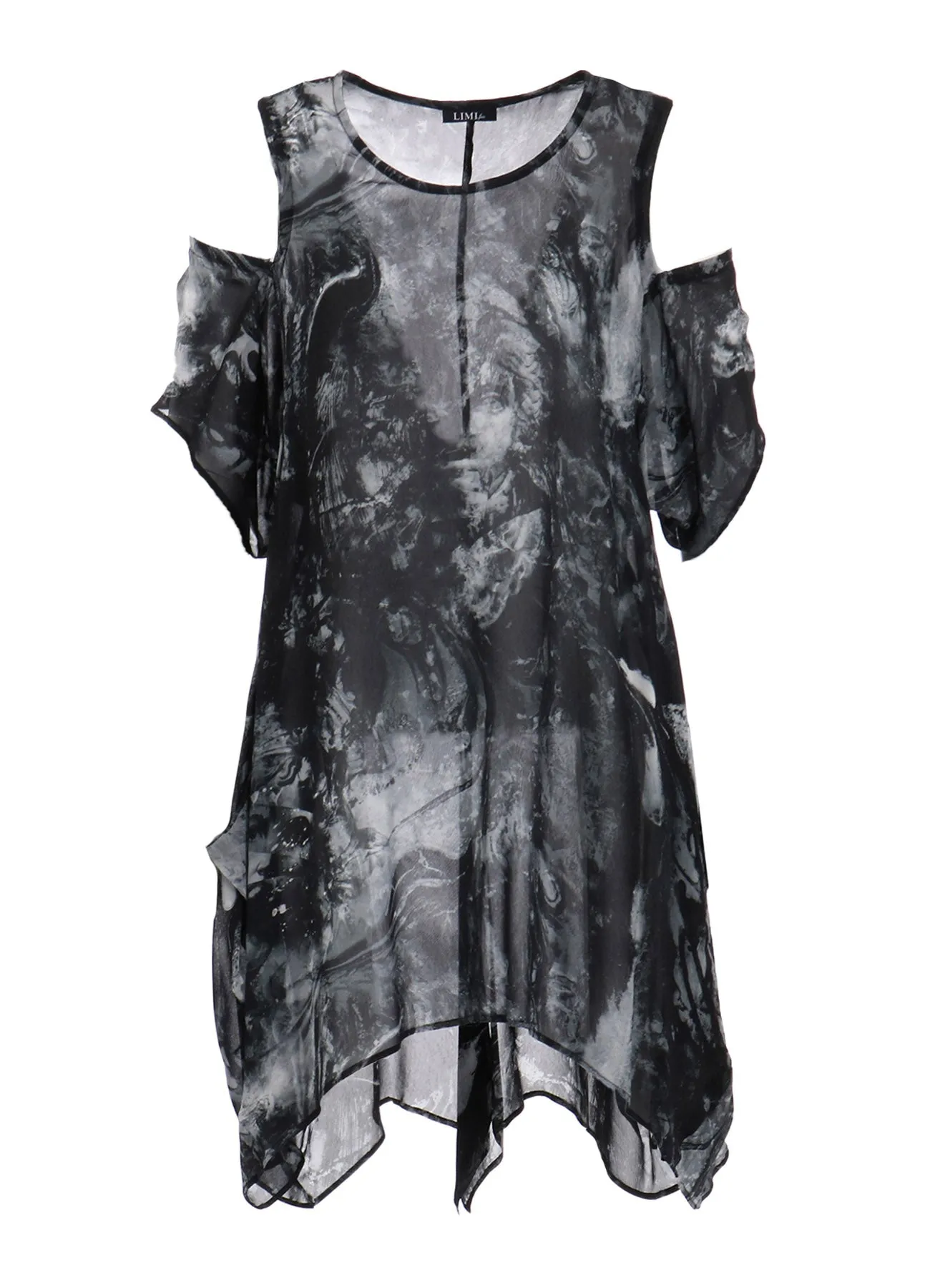 COLLAGE PRINT OPEN SHOULDER BLOUSE sold by Yohji Yamamoto product image thumbnail 2