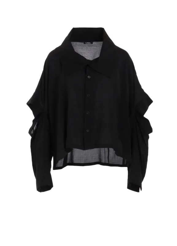SOFT LAWN ELBOW SLIT SHIRT sold by Yohji Yamamoto