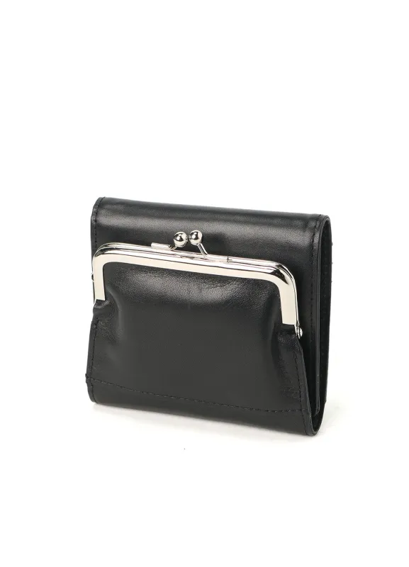 SEMI-GLOSS SMOOTH LEATHER WALLET made by Yohji Yamamoto