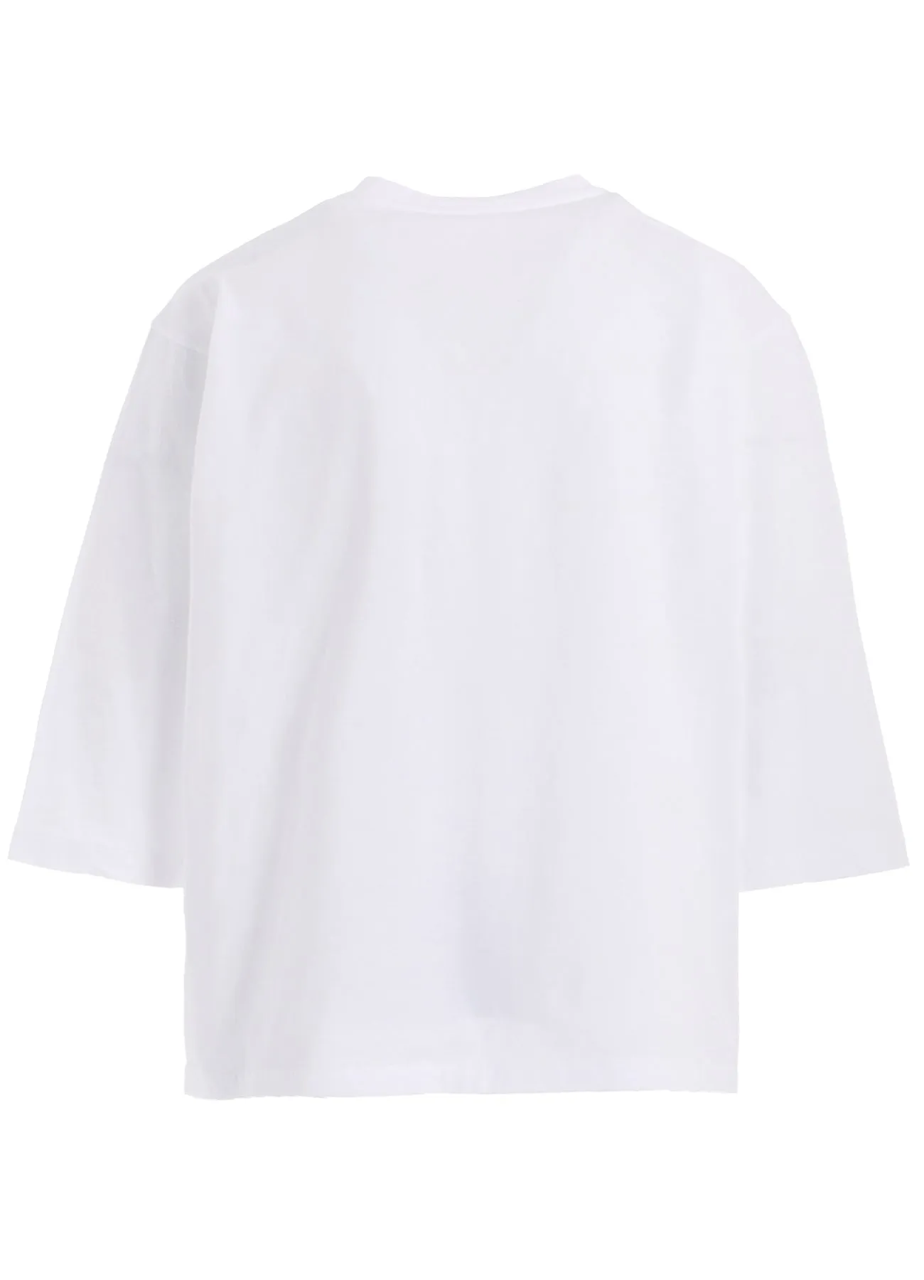 32/1 COTTON JERSEY LOGO APPLIQUE 3/4 SLEEVE SHIRT sold by Yohji Yamamoto product image thumbnail 4