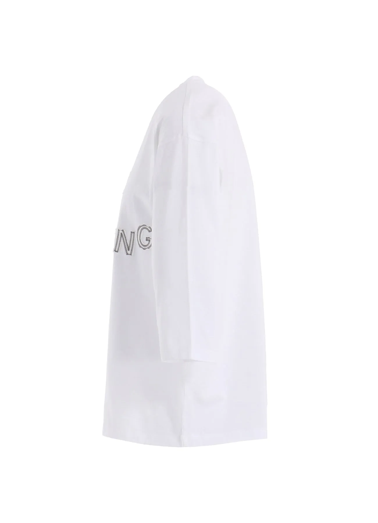 32/1 COTTON JERSEY LOGO APPLIQUE 3/4 SLEEVE SHIRT sold by Yohji Yamamoto product image thumbnail 3