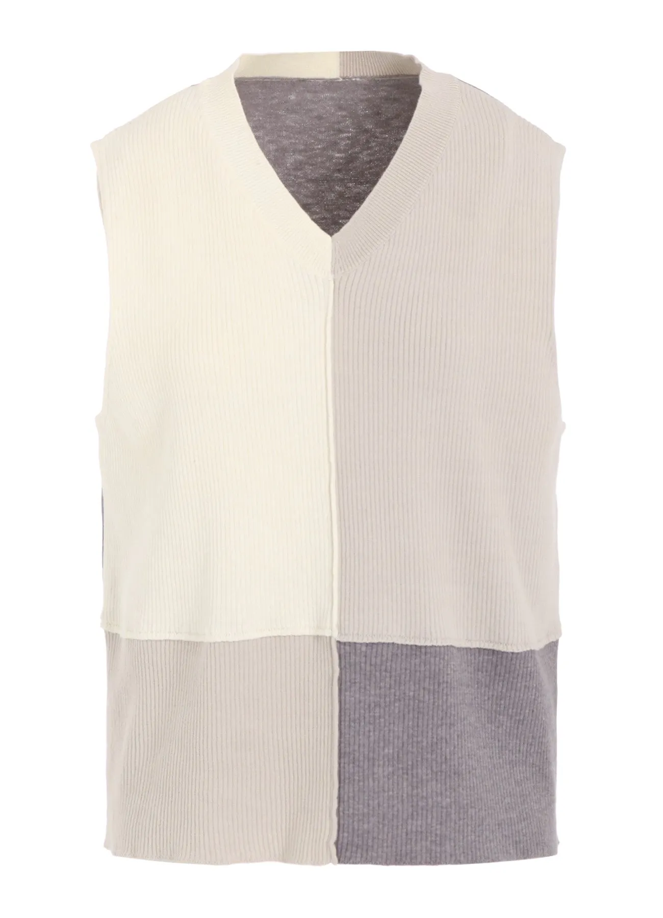 MIX KNIT VEST sold by Yohji Yamamoto product image thumbnail 2