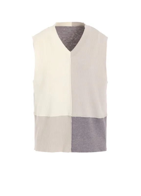 MIX KNIT VEST made by Yohji Yamamoto