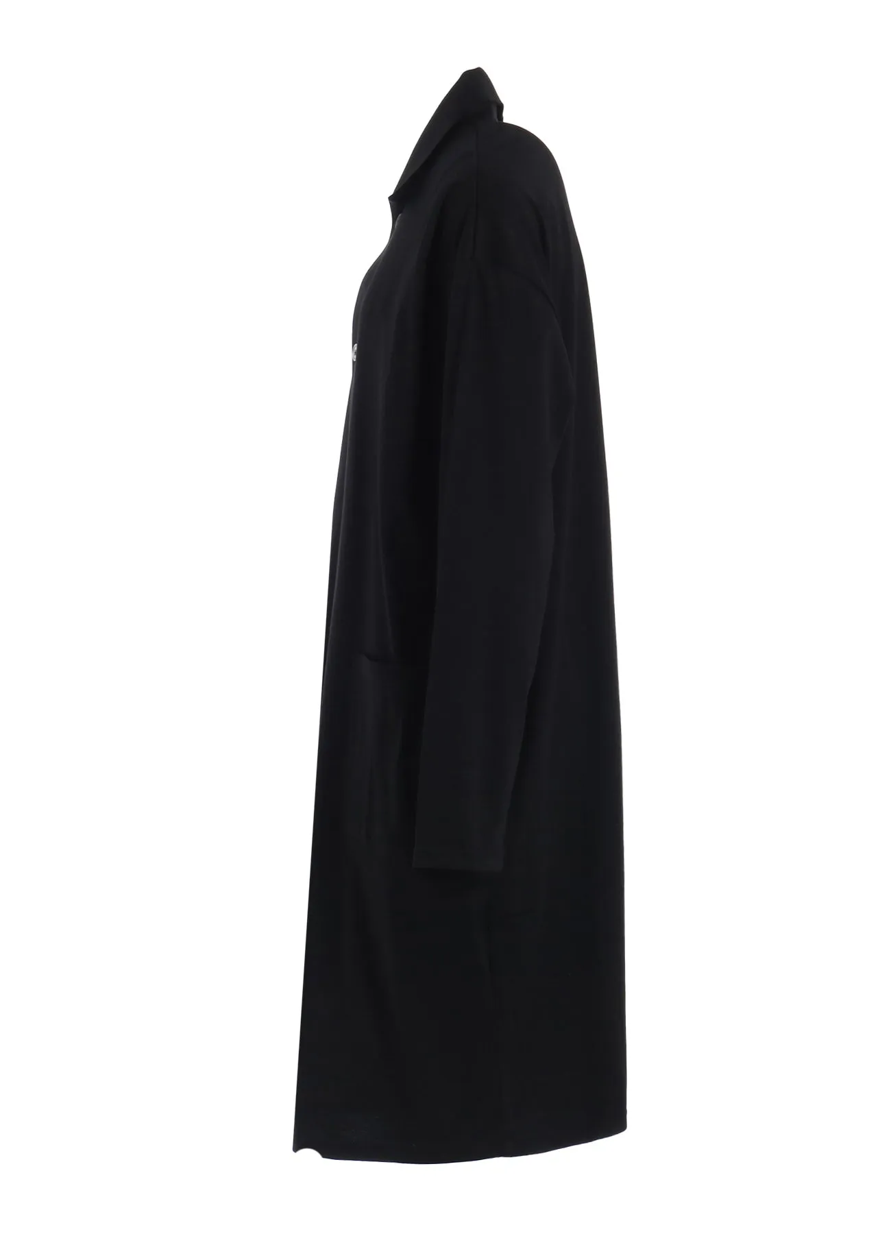 60/1 COTTON SMOOTH ASYMMETRIC COLLAR LONG SHIRT sold by Yohji Yamamoto product image thumbnail 3