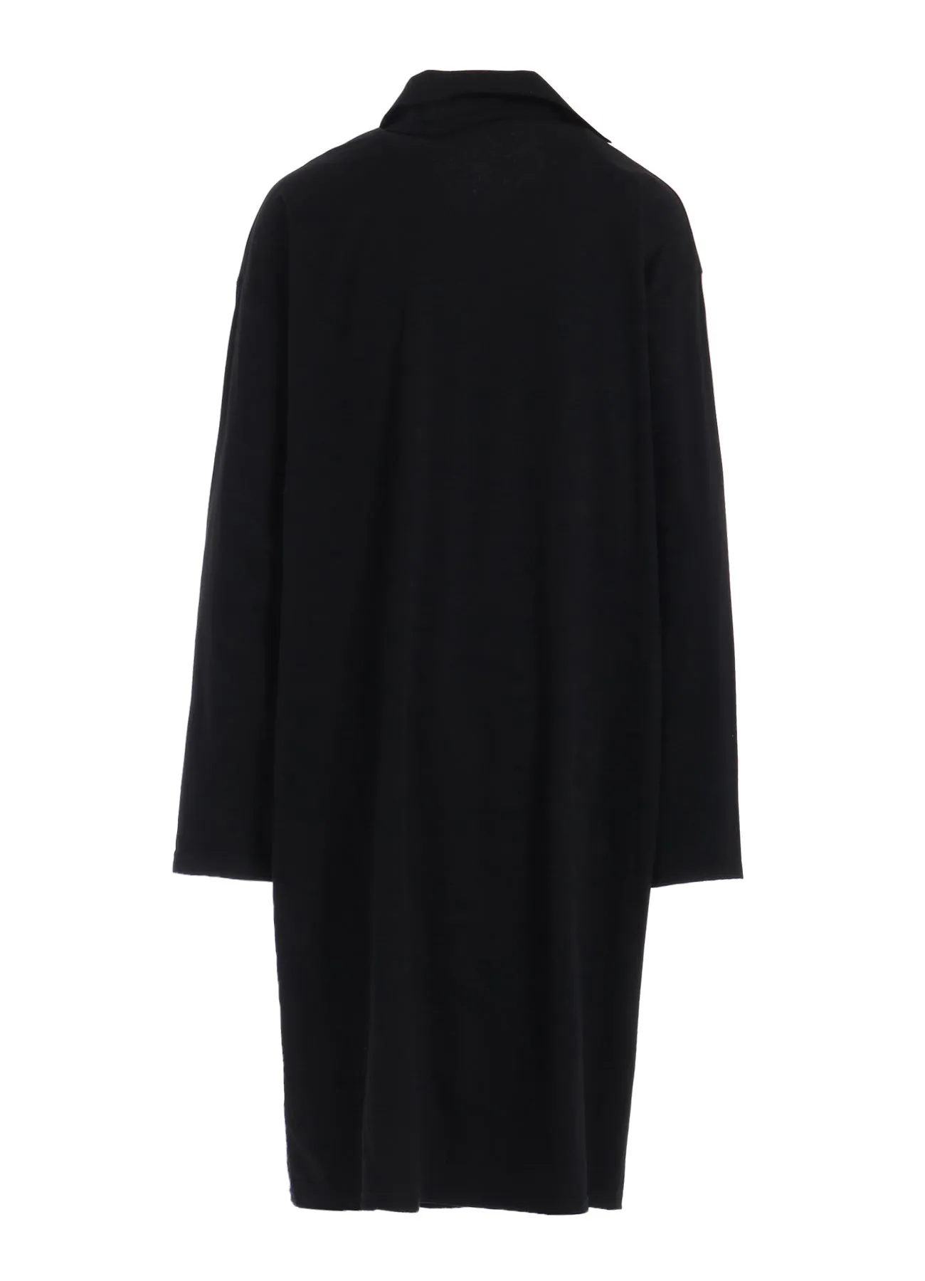 60/1 COTTON SMOOTH ASYMMETRIC COLLAR LONG SHIRT sold by Yohji Yamamoto product image thumbnail 4