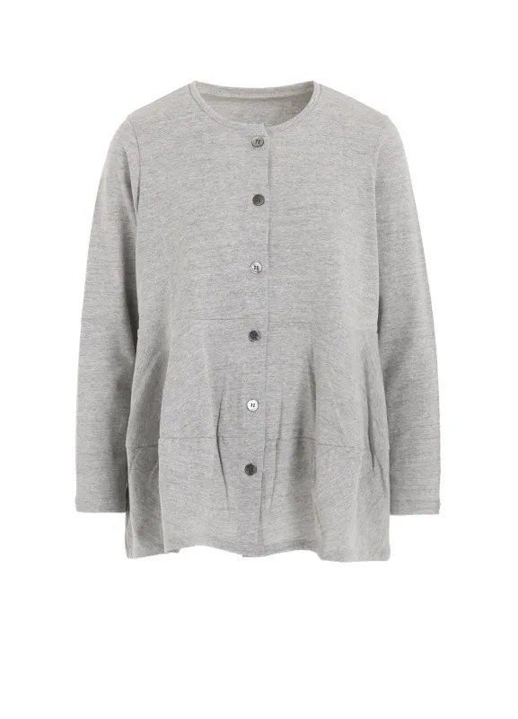 COTTON RAYON JERSEY SWITCHING CARDIGAN sold by Yohji Yamamoto