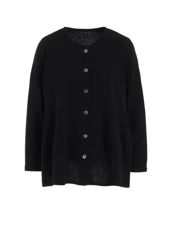 COTTON RAYON JERSEY SWITCHING CARDIGAN sold by Yohji Yamamoto
