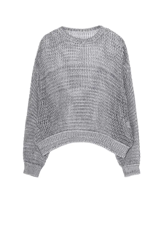 CODE YARN MESH CREW NECK KNIT made by Yohji Yamamoto