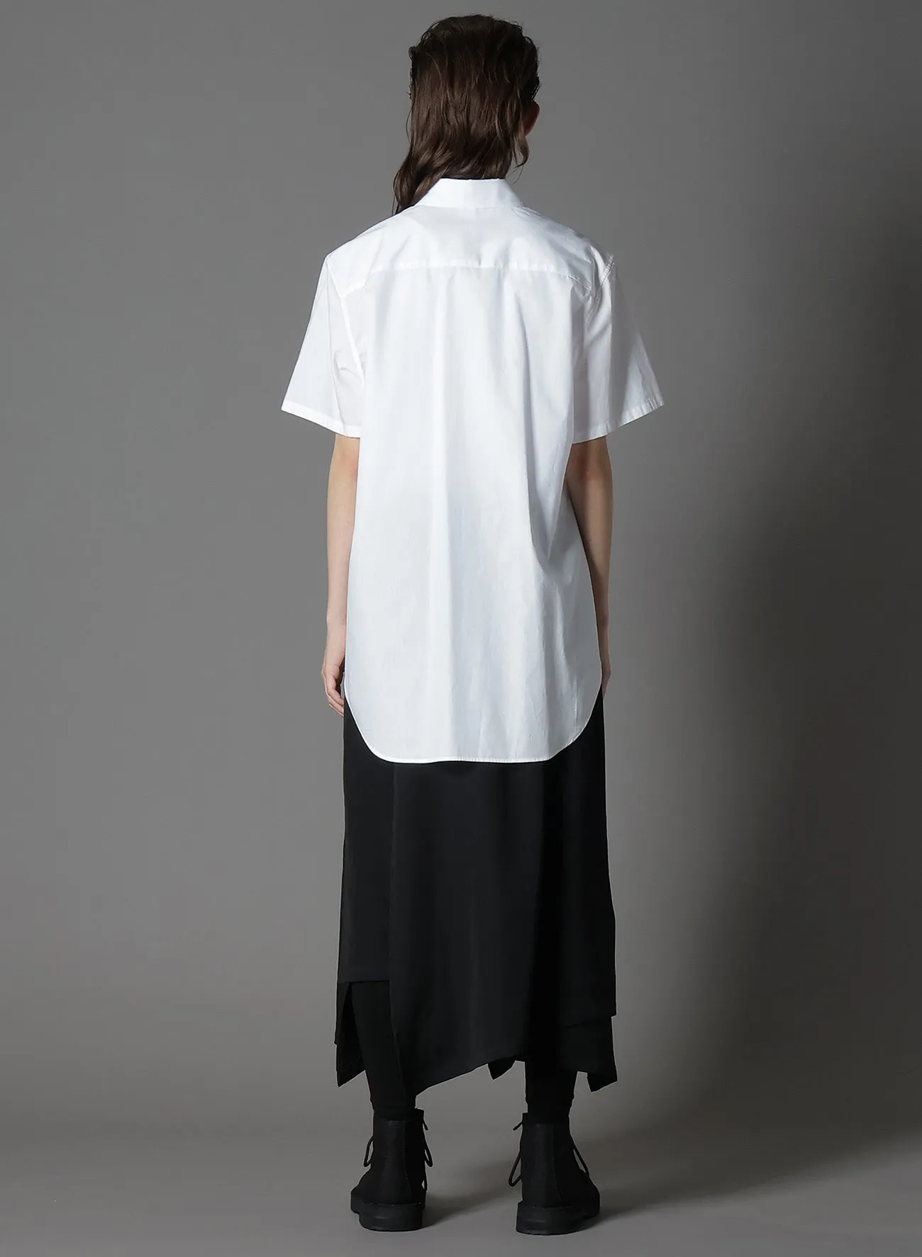 COTTON BROAD SHORT-SLEEVED SHIRT sold by Yohji Yamamoto product image thumbnail 5
