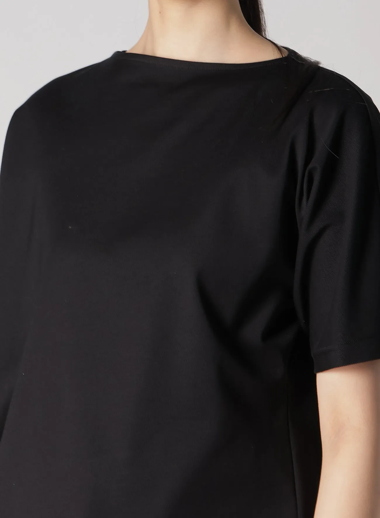 ULTIMA PLAIN STITCH HALF SLEEVE ARRANGED T sold by Yohji Yamamoto product image thumbnail 5
