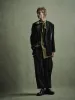WASHER WOOL GABARDINE CUT-OUT STRIPED PANTS sold by Yohji Yamamoto