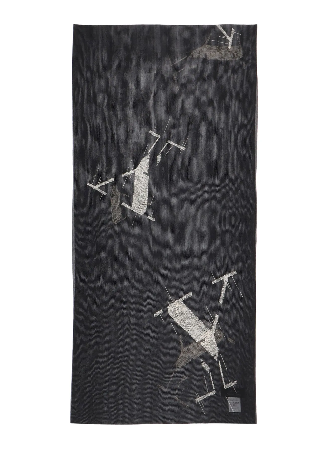 SILK TULLE DISCHARGE PRINT B Y5PCS SCARF sold by Yohji Yamamoto product image thumbnail 4