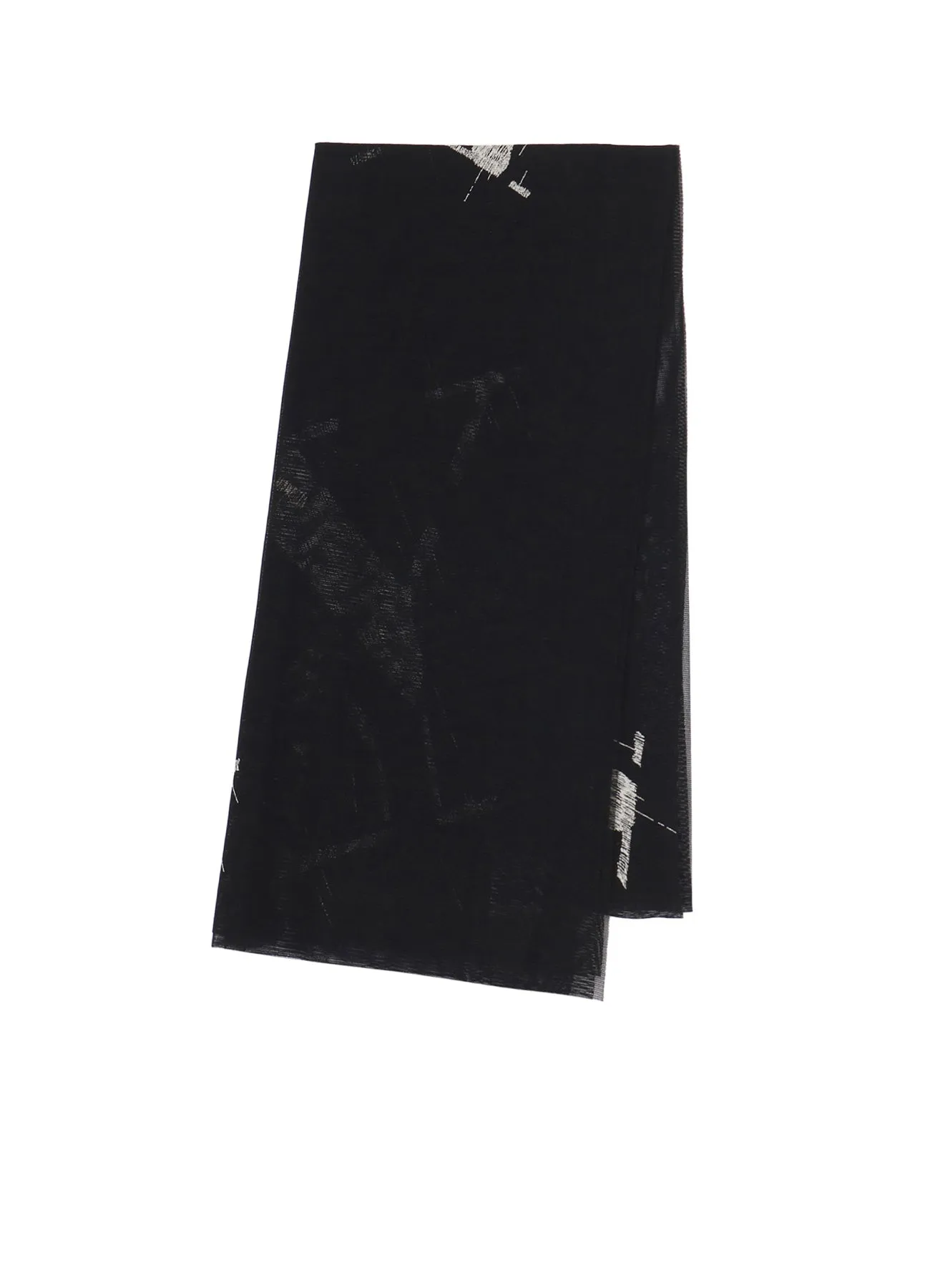 SILK TULLE DISCHARGE PRINT B Y5PCS SCARF sold by Yohji Yamamoto
