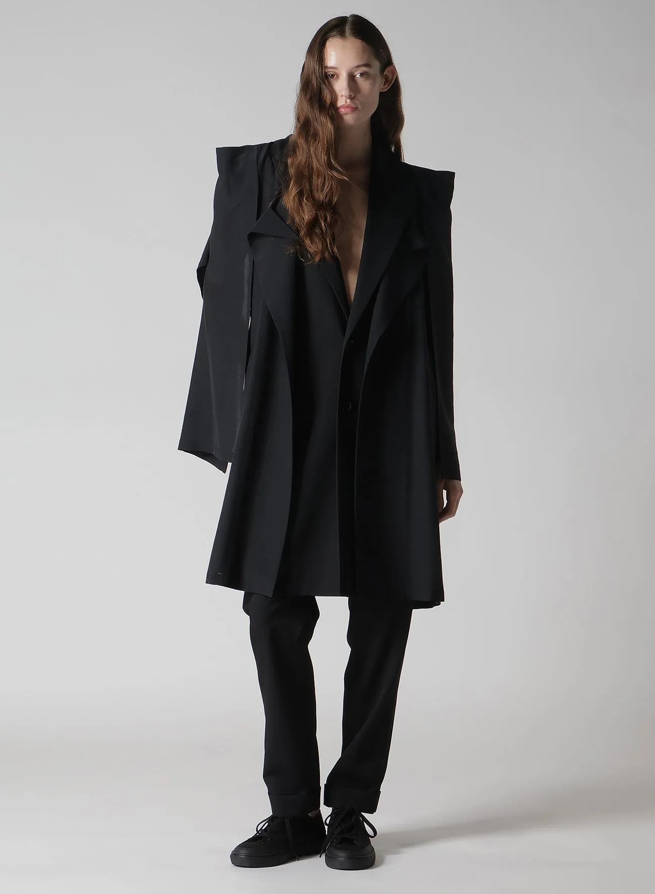 <100/1>+<101/1> BOX SILHOUETTE JACKET sold by Yohji Yamamoto product image thumbnail 3