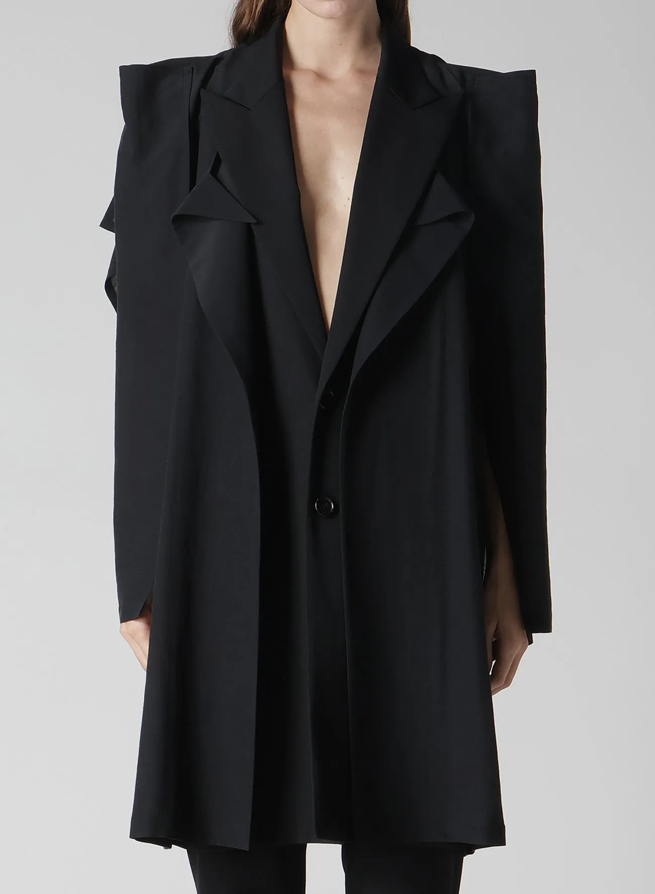 <100/1>+<101/1> BOX SILHOUETTE JACKET sold by Yohji Yamamoto product image thumbnail 2