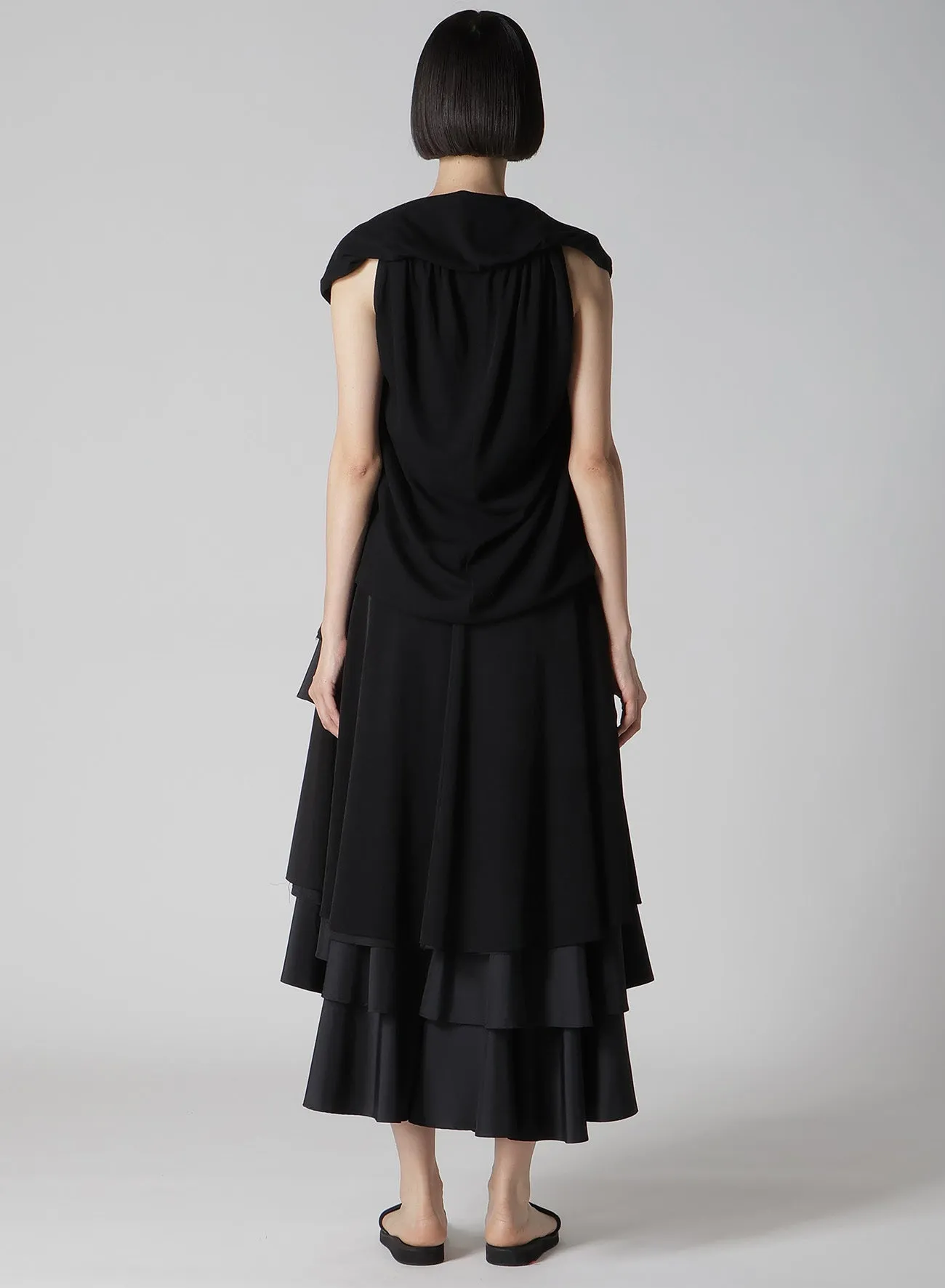 HIGH TWISTED MILANO RIB DRAPED SLEEVELESS T sold by Yohji Yamamoto product image thumbnail 5