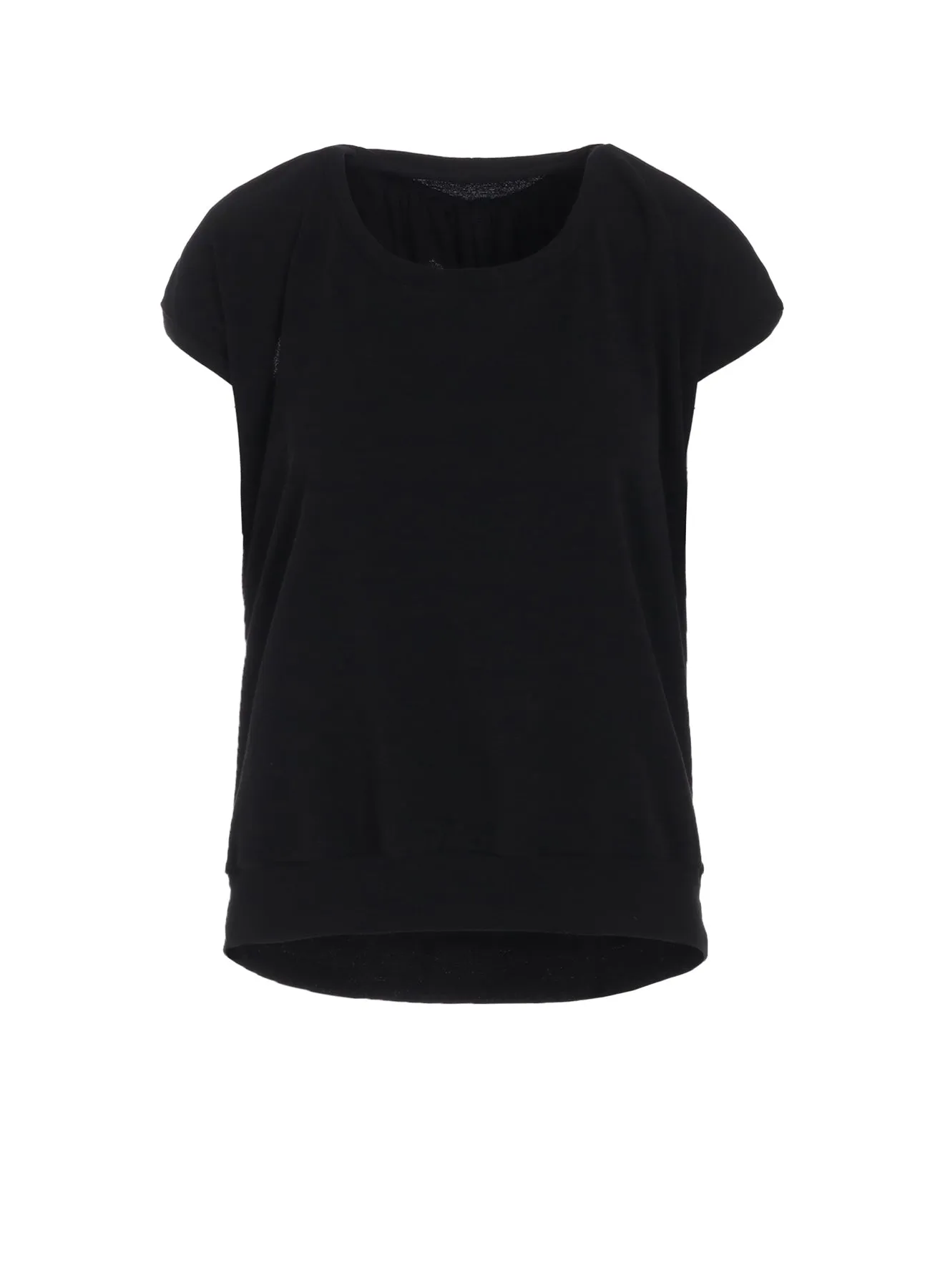 HIGH TWISTED MILANO RIB DRAPED SLEEVELESS T sold by Yohji Yamamoto