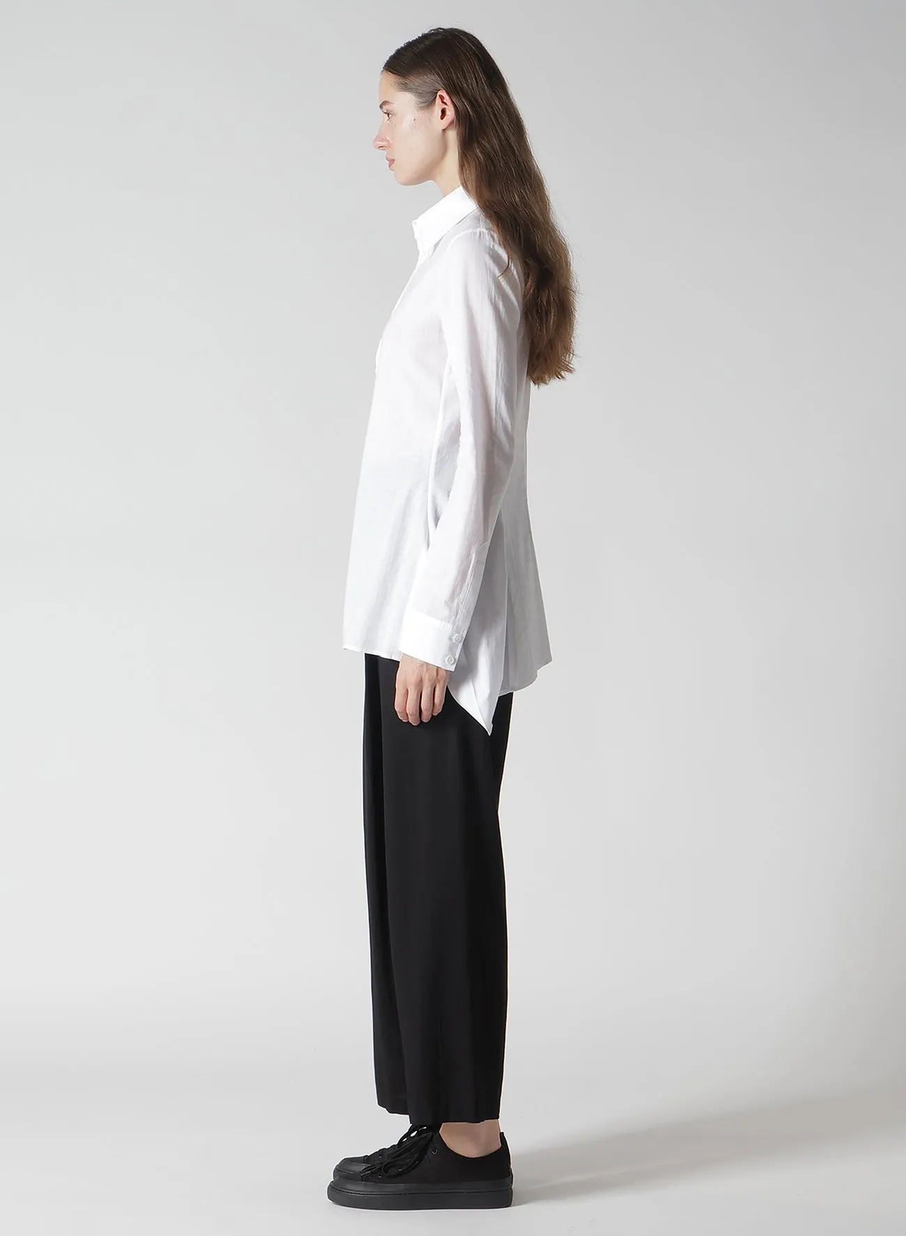 100/-KHADI BACKSIDE FLARED SLIM B sold by Yohji Yamamoto product image thumbnail 4