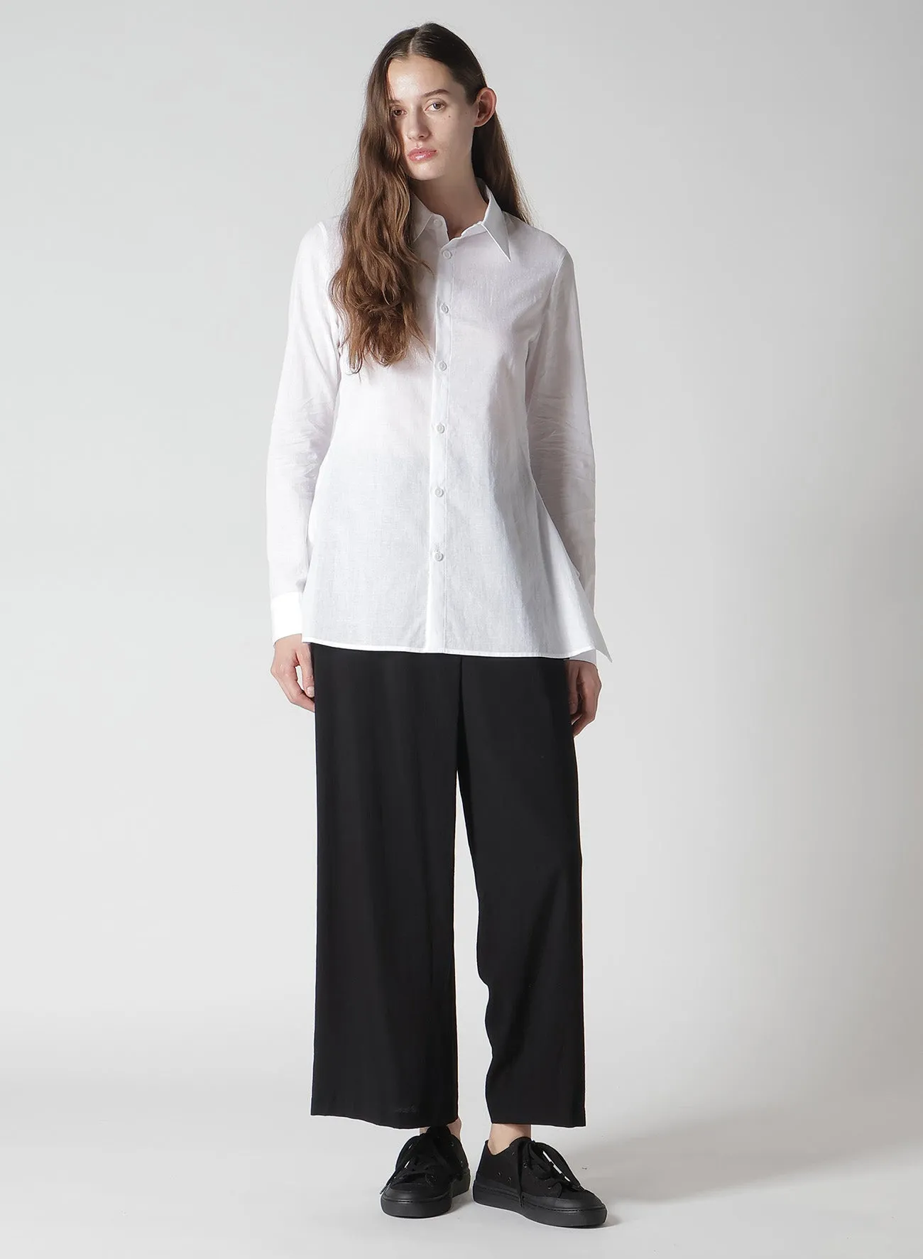 100/-KHADI BACKSIDE FLARED SLIM B sold by Yohji Yamamoto product image thumbnail 3