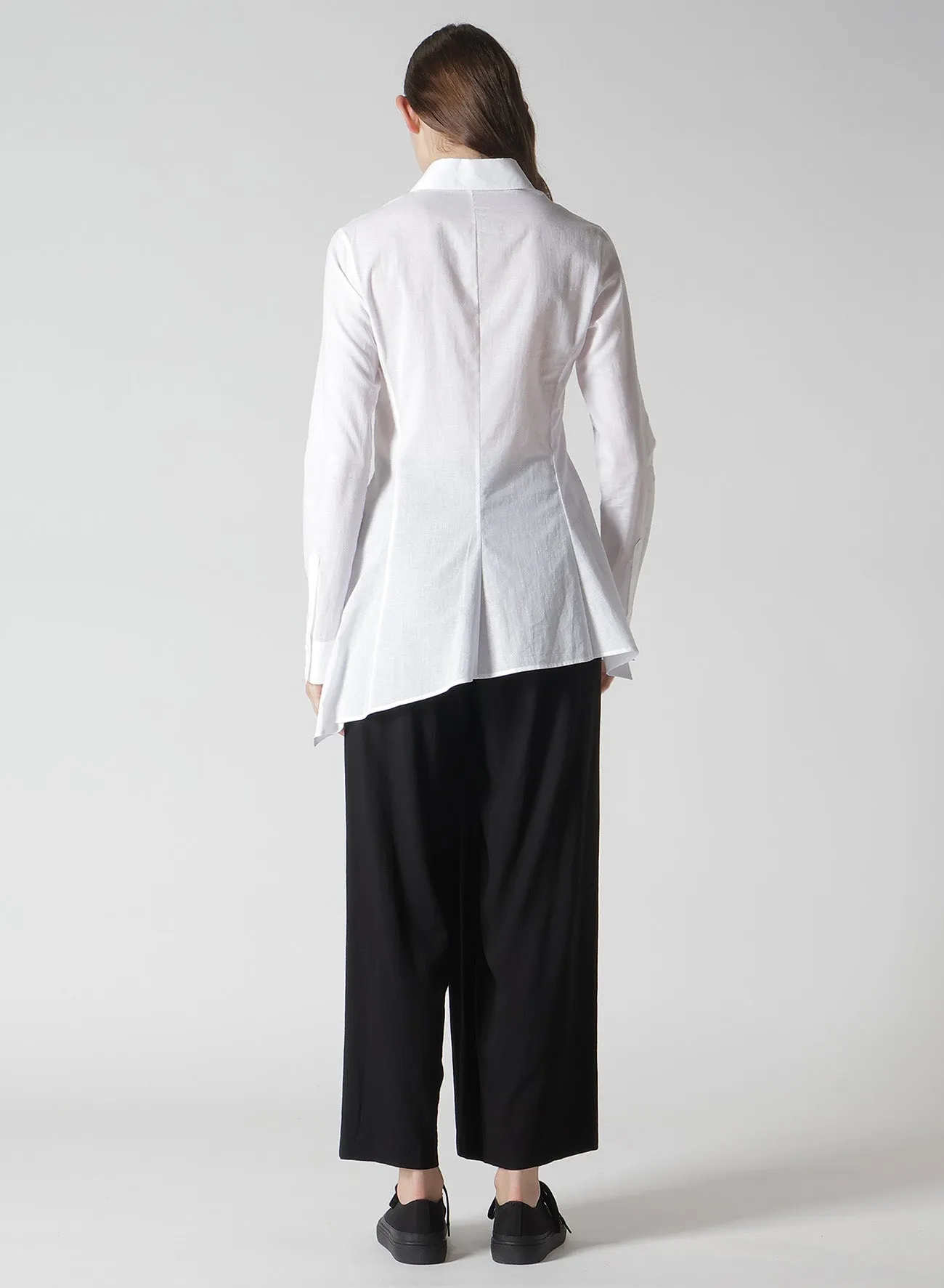 100/-KHADI BACKSIDE FLARED SLIM B sold by Yohji Yamamoto product image thumbnail 5