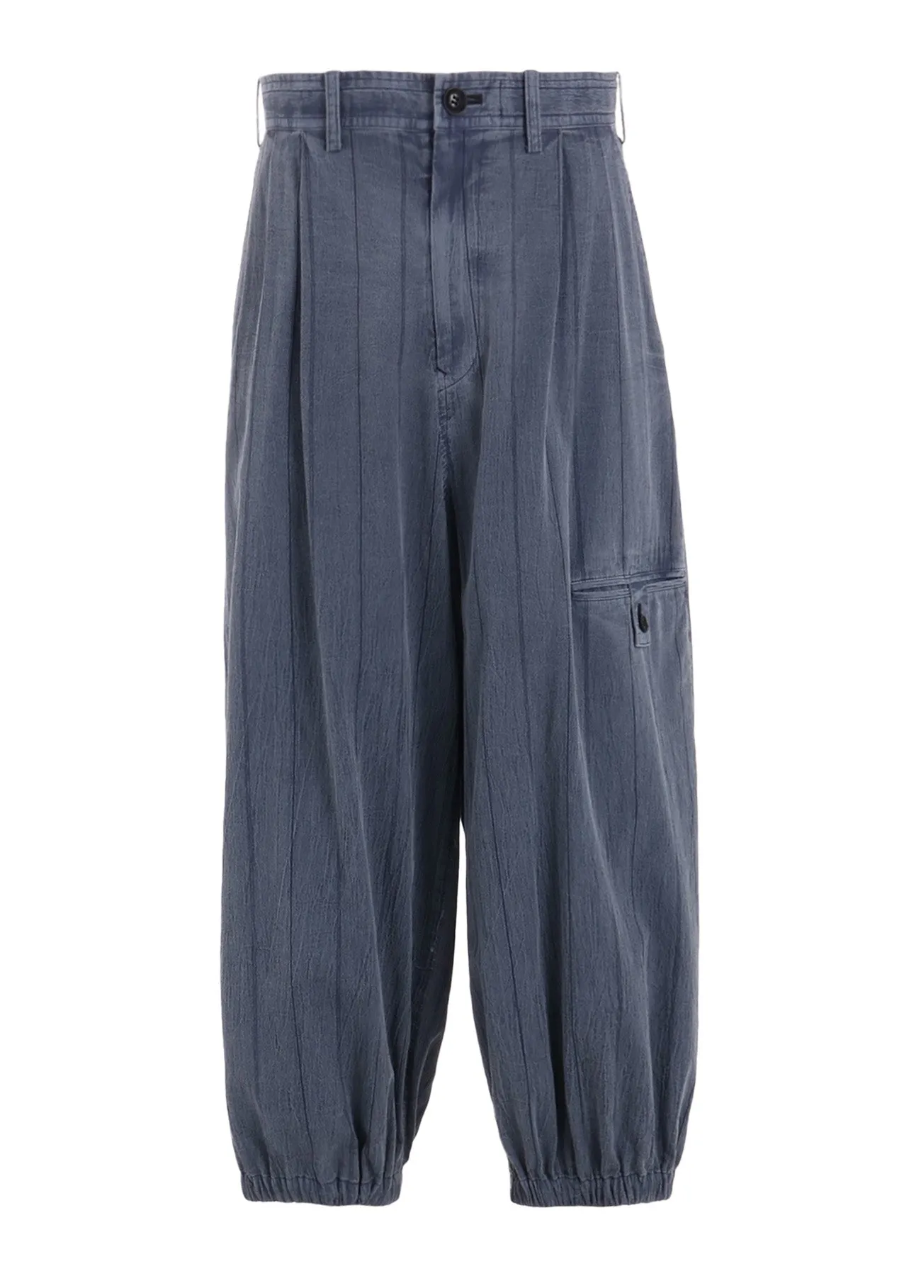 WASHER STRIPE ELASTIC HEM PANTS sold by Yohji Yamamoto product image thumbnail 2