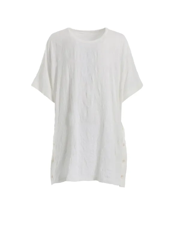 CATCH WASHER BIG T WITH SIDE BUTTONS T-SHIRT sold by Yohji Yamamoto