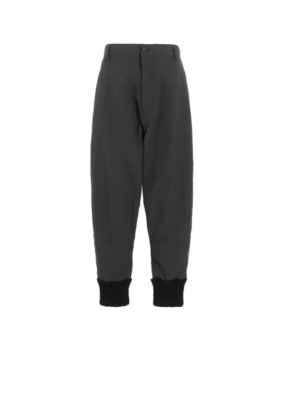 RECYCLED NY TASSAR RIBBED HEM SAROUEL PANTS sold by Yohji Yamamoto