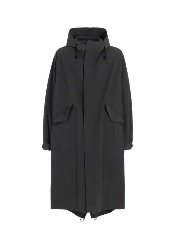 RECYCLED NY TASSAR HOODED MODS COAT sold by Yohji Yamamoto