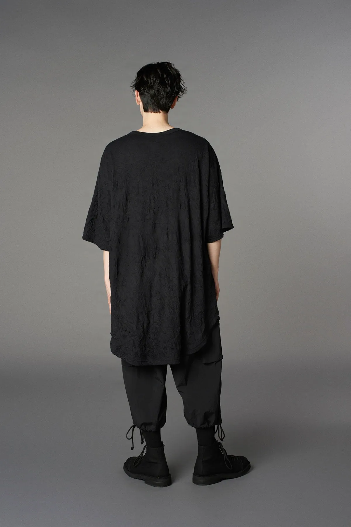 CATCH WASHER HEM ROUND JUMBO SHORT SLEEVES T-SHIRT sold by Yohji Yamamoto product image thumbnail 4