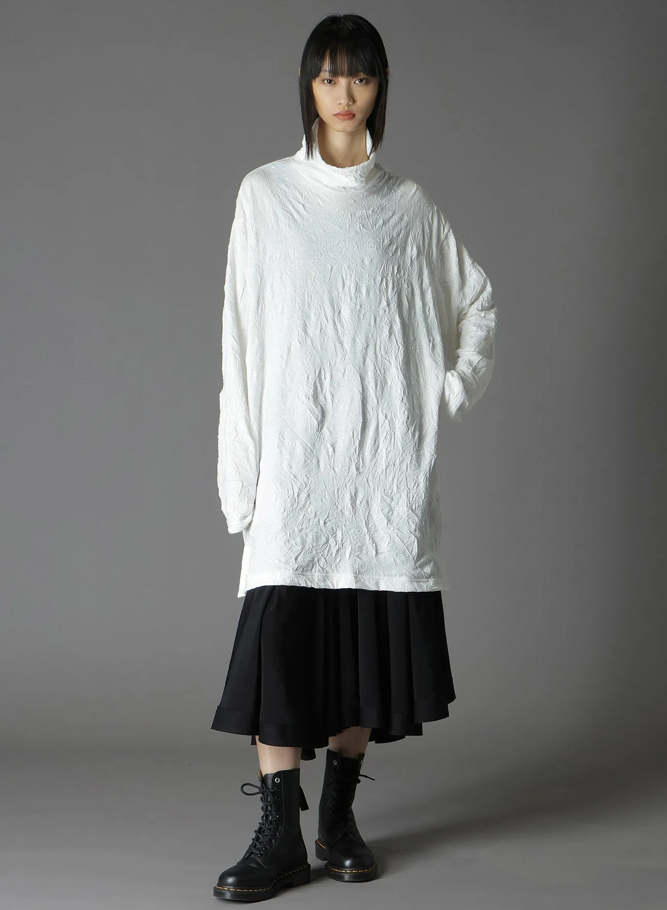 CATCH WASHER RIGHT BUTTON-OPENING BIG TURTLENECK sold by Yohji Yamamoto product image thumbnail 2