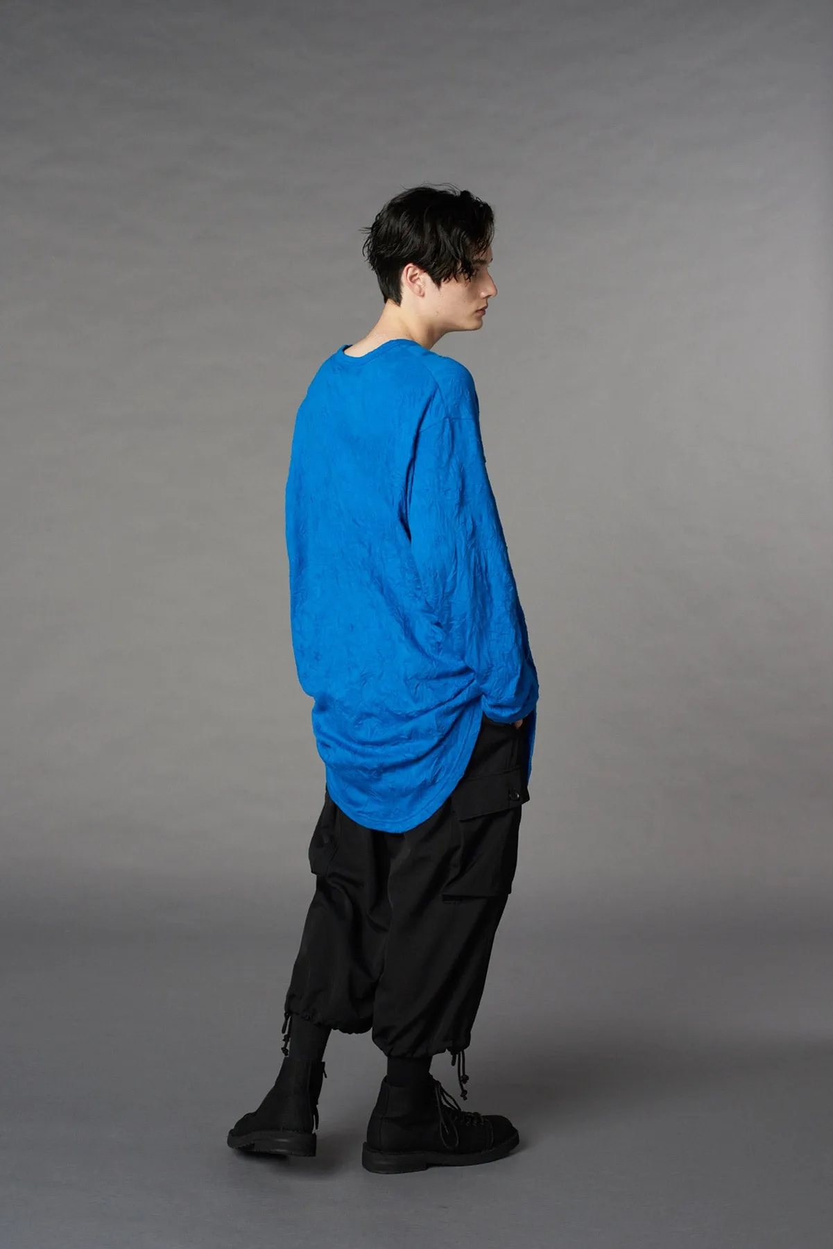 CATCH WASHER HEM ROUND JUMBO LONG SLEEVES T-SHIRT sold by Yohji Yamamoto product image thumbnail 5
