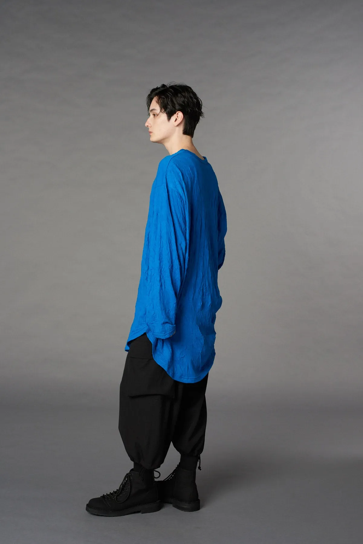CATCH WASHER HEM ROUND JUMBO LONG SLEEVES T-SHIRT sold by Yohji Yamamoto product image thumbnail 3