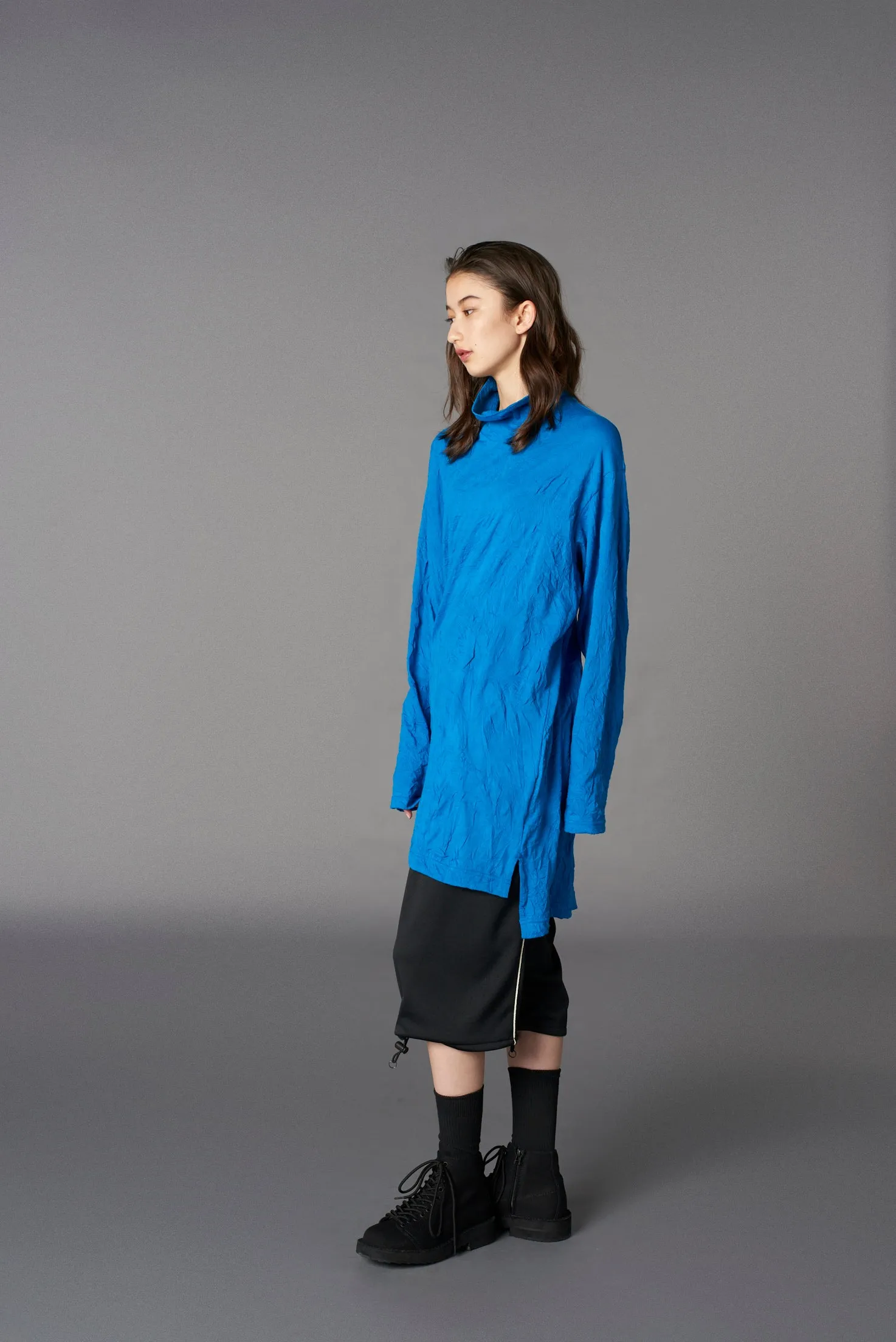 CATCH WASHER RIGHT BUTTON-OPENING BIG TURTLENECK sold by Yohji Yamamoto product image thumbnail 3