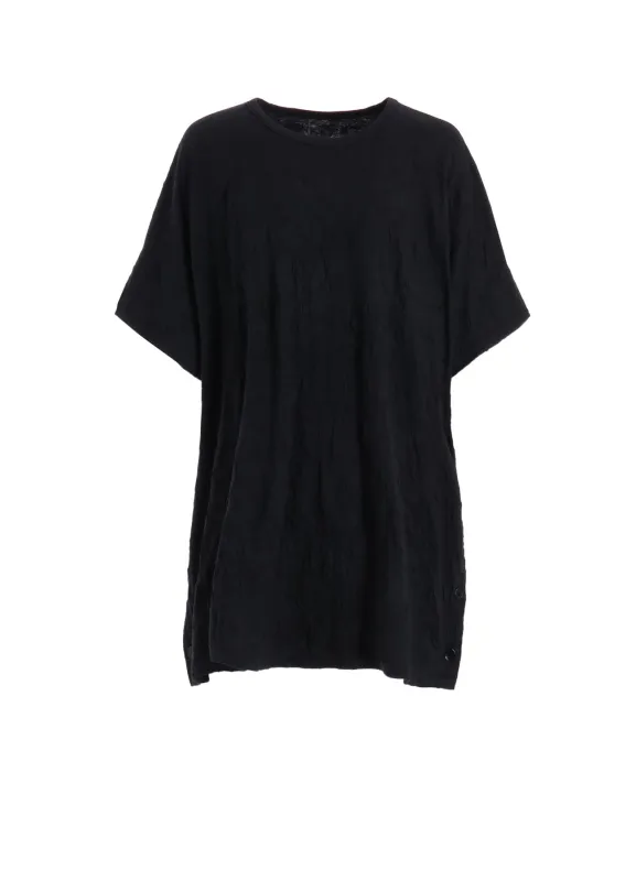 CATCH WASHER BIG T WITH SIDE BUTTONS T-SHIRT sold by Yohji Yamamoto