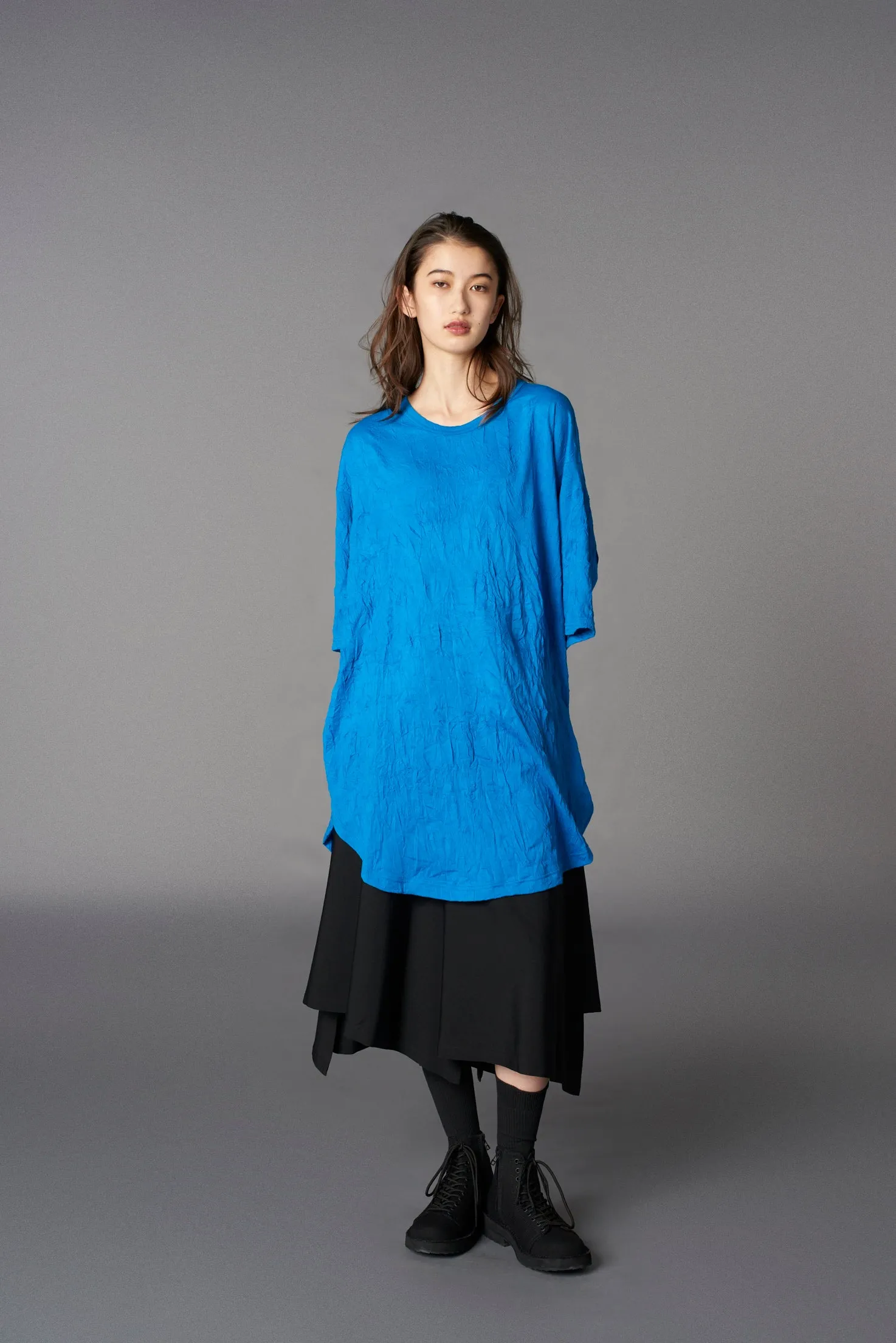 CATCH WASHER HEM ROUND JUMBO SHORT SLEEVES T-SHIRT sold by Yohji Yamamoto product image thumbnail 2