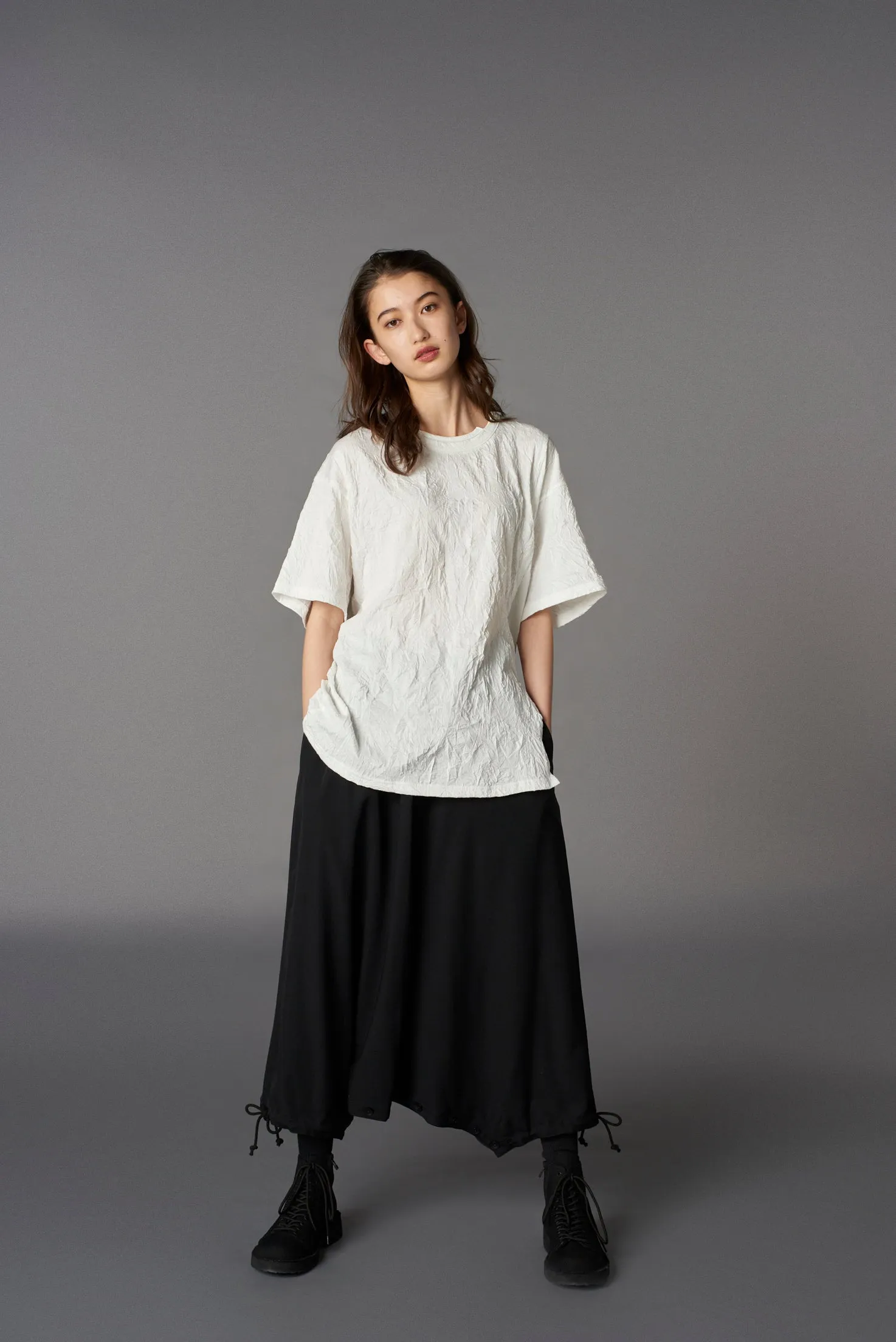 CATCH WASHER MIX TIERED T-SHIRT sold by Yohji Yamamoto product image thumbnail 2