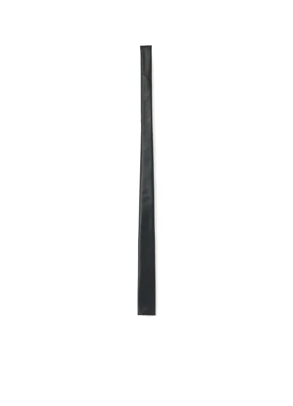 SYNTHETIC LEATHER NARROW SQUARE TIE made by Yohji Yamamoto