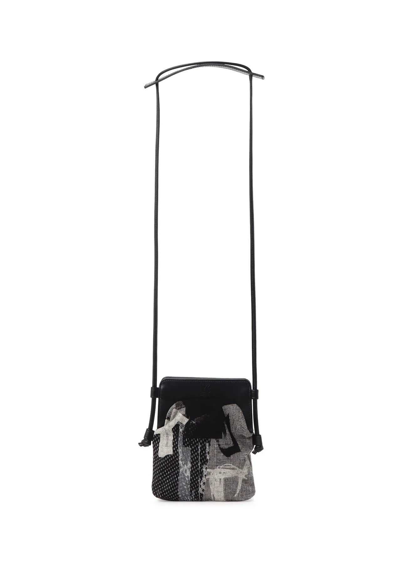 Y'S COLLAGE PRINT METAL CLASP BAG S sold by Yohji Yamamoto