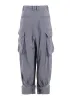 COTTON LAWN GARMENT DYE KHEM CUFFS CARGO PANTS sold by Yohji Yamamoto