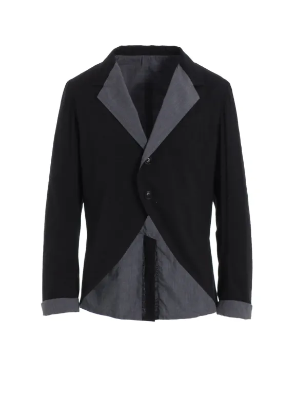 COTTON LAWN GARMENT DYE SWLLOWTAIL JACKET sold by Yohji Yamamoto