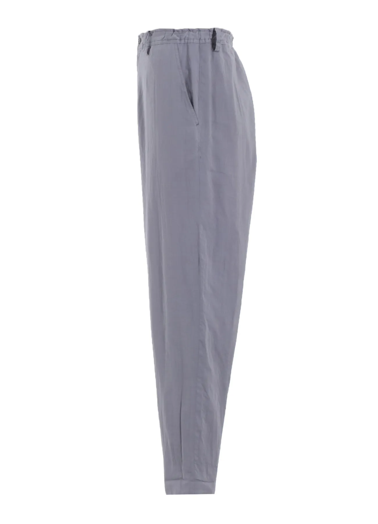 COTTON LAWN GARMENT DYE SLIM PANTS sold by Yohji Yamamoto product image thumbnail 4