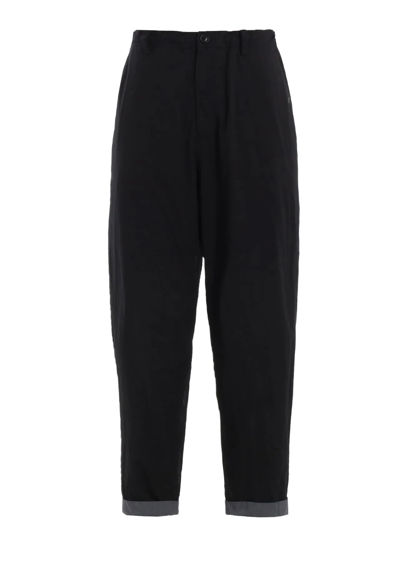 COTTON LAWN GARMENT DYE SLIM PANTS sold by Yohji Yamamoto product image thumbnail 3