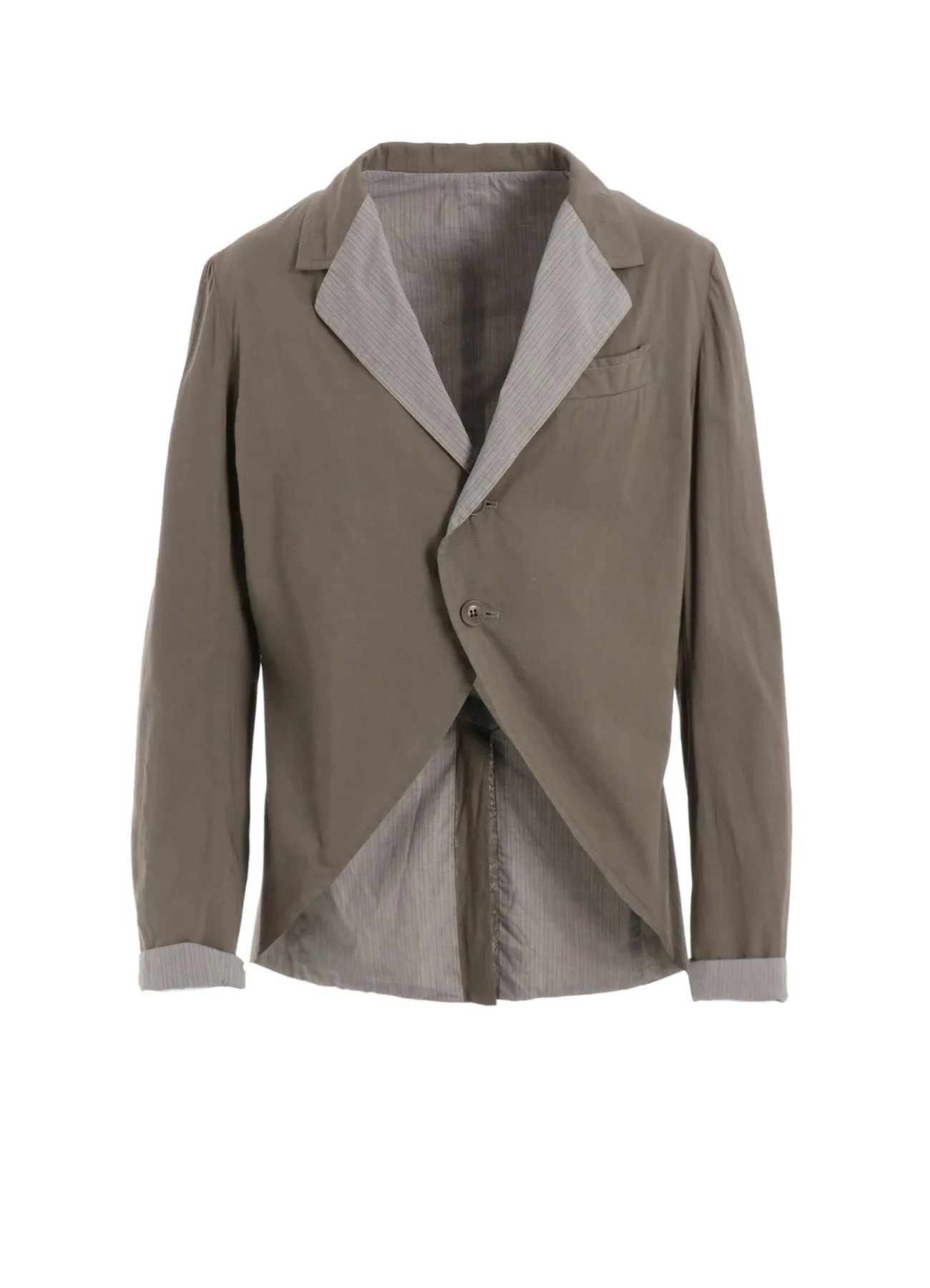 COTTON LAWN GARMENT DYE SWLLOWTAIL JACKET sold by Yohji Yamamoto